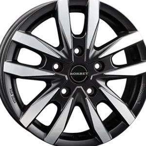 Джанти BORBET 6.0J R16 5/118 ET68 71.1 Dull Black / Polished
